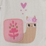 Salyangoz Figürlü Kız Bebek Tulum - Görsel 2