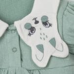 Tavşan Yakalı Kız Bebek Tulum - Görsel 2