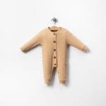 Waffle Düğme Detaylı Erkek Bebek Tulum