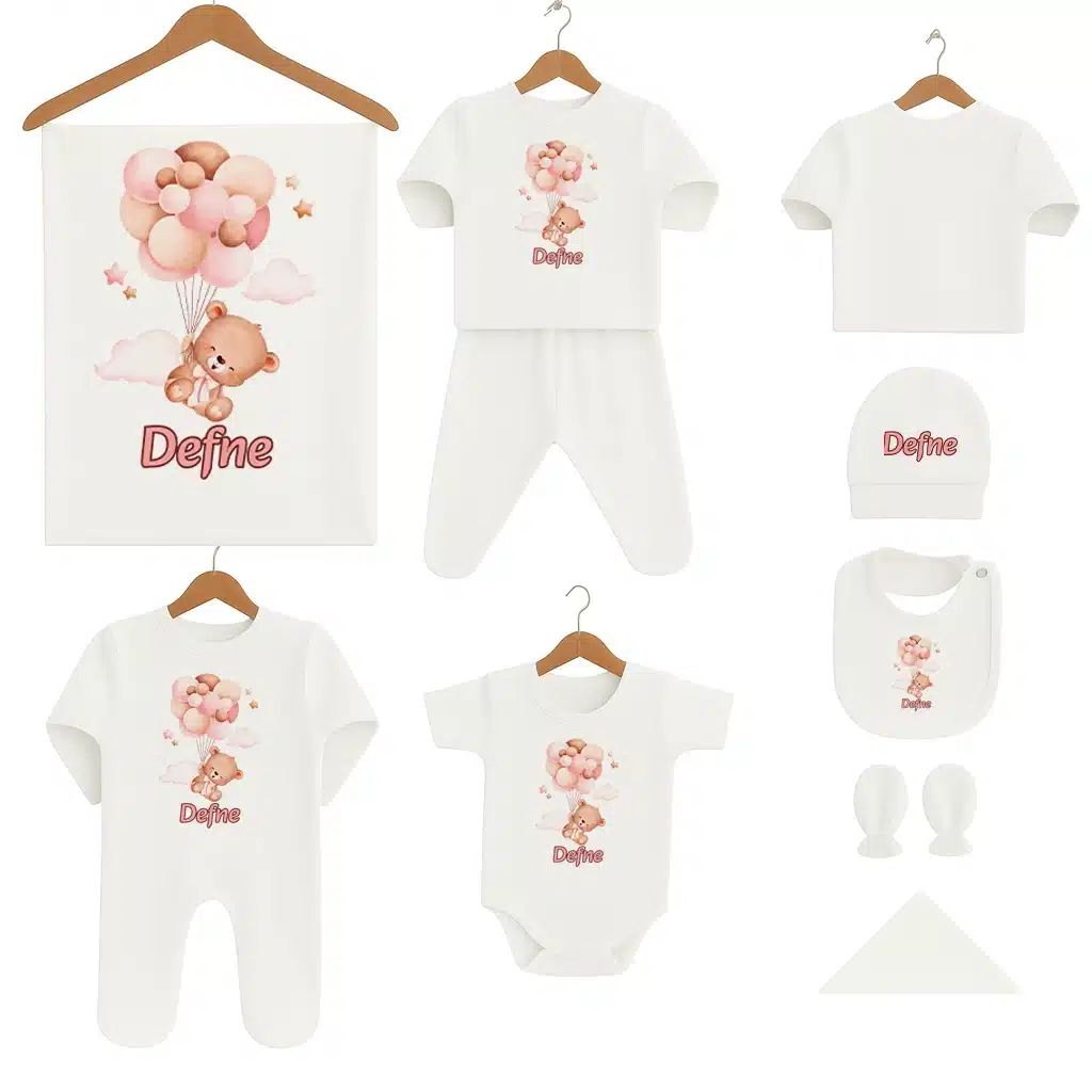 Isme-Ozel-Hastane-Cikis-Seti-Pembe-Balon-Ayicik.webp İsme Özel Hastane Çıkış Seti Pembe Balon Ayıcık - Görsel 1